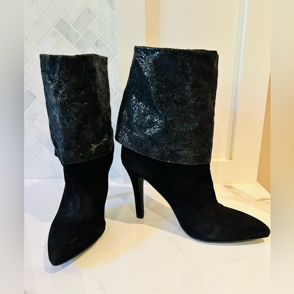 BCBG Rock N'Roll Suede Boots Size 7.5